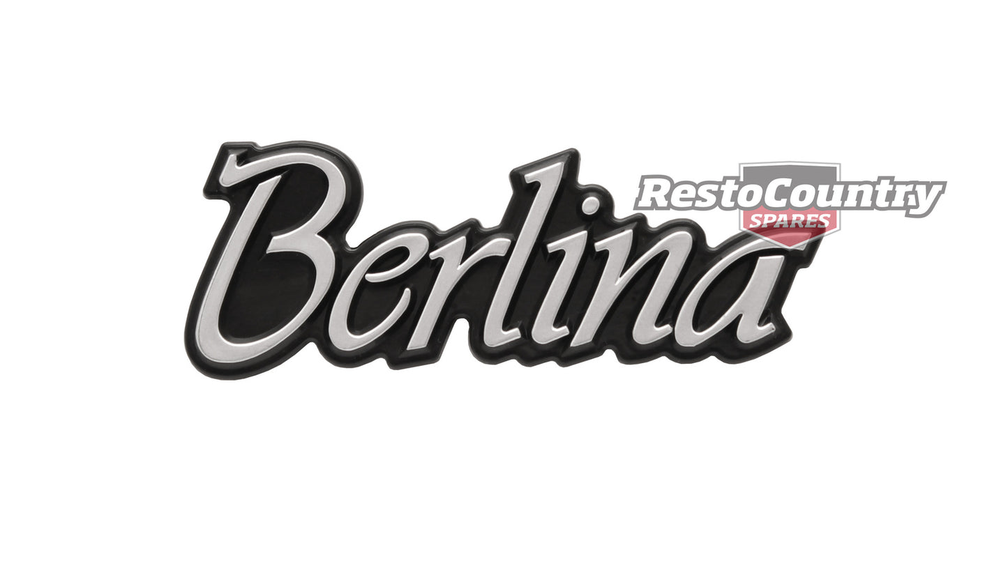 "Holden Commodore "Berlina" Badge x1 VK VL Boot Lid or Tailgate Sedan Wagon - B1118"