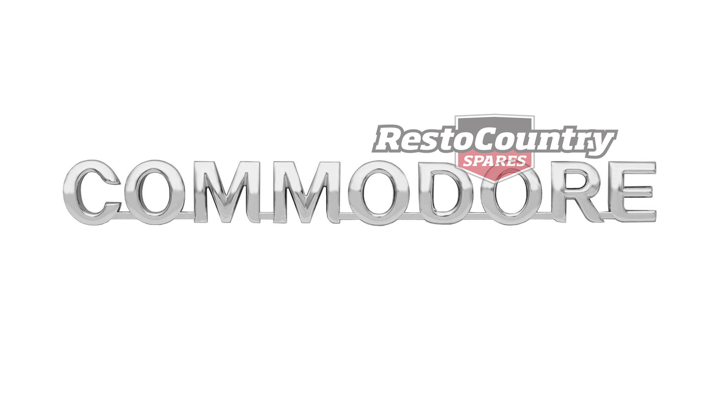 "Holden "COMMODORE" Rear Panel Badge VS S2 Sedan Chrome / Silver boot emblem - B1144"