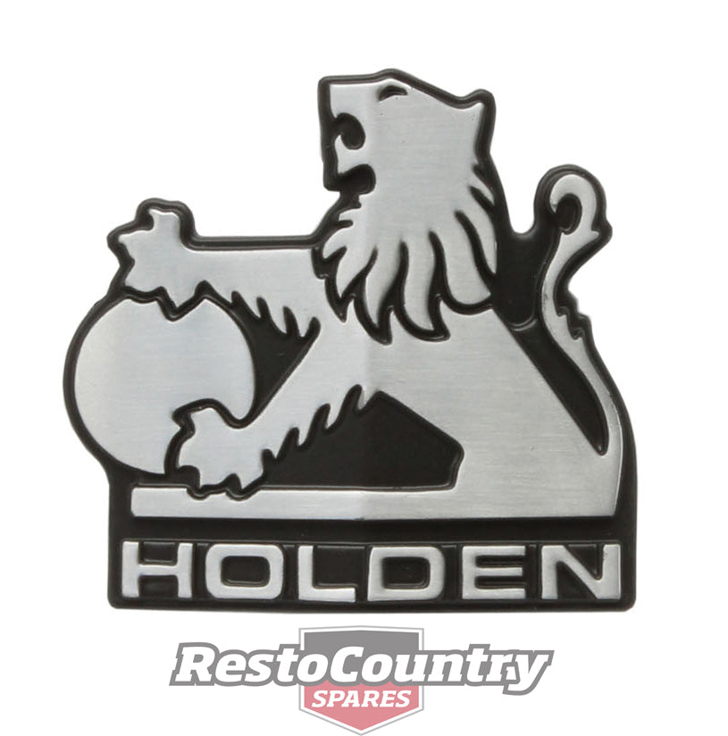 Holden Commodore VH Die Cast -Lion- Grille Badge / Emblem +Clips. SL SL/X SL/E - B1151