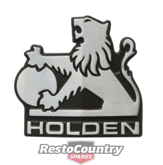 Holden Commodore VH Die Cast -Lion- Grille Badge / Emblem +Clips. SL SL/X SL/E - B1151