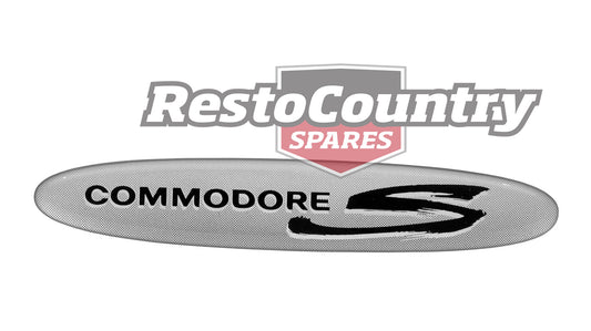 Holden Commodore "S" Badge / Decal x1 Boot Lid VT S1 Or Tailgate VS S3 Ute S PACK - B1212