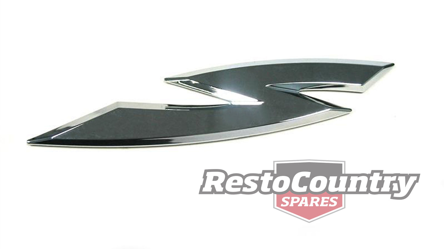 Holden Commodore Chrome VY 'S' pack Badge x1 Boot Lid or Rear Door - B1239