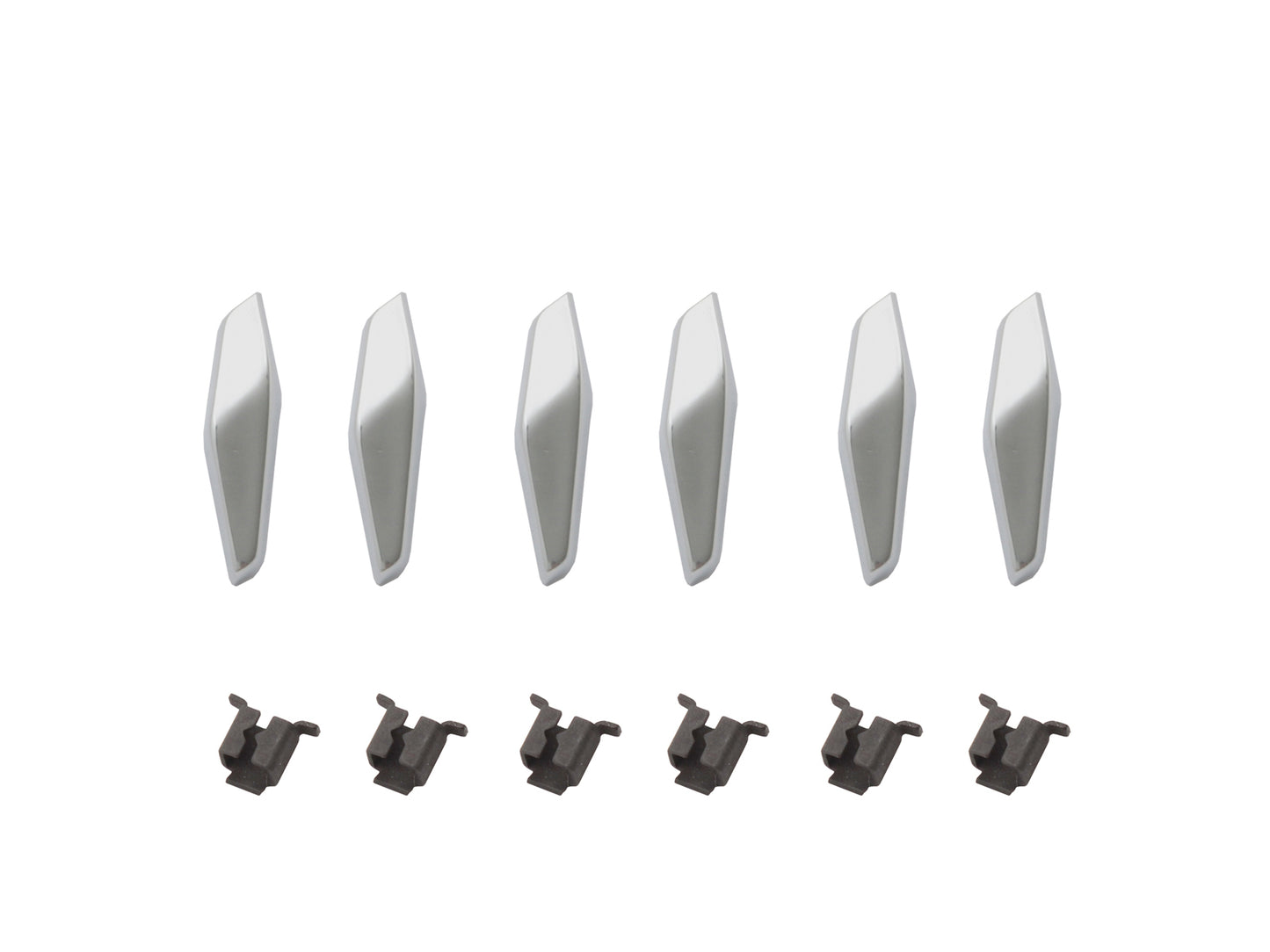 Holden Fender Ornament Badge Set EK 3x Left + 3 x Right Chrome guard emblem - B1282