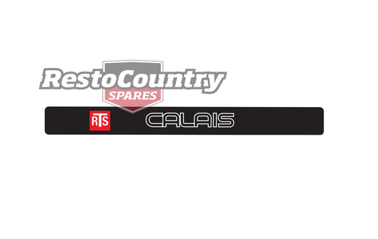 Holden Commodore "RTS Calais" Dash Badge / Name Plate VK VL Interior Decal - B1292