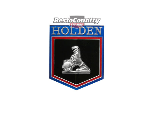 Holden Premier Grille Emblem Insert / Badge HT HG Chrome finish incl Clips - B1301