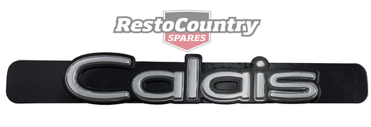"Holden Calais Dash Badge "CALAIS" Chrome with Black Inlay VP VR VS - B1305"
