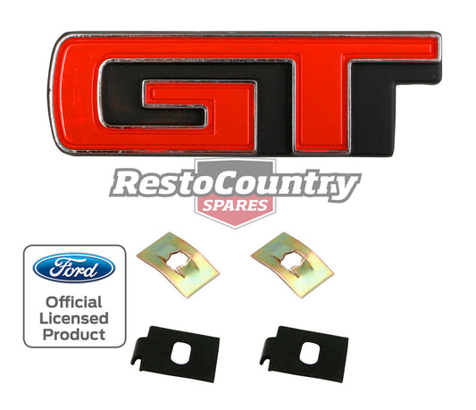 Ford - GT - Die Cast Grille Badge + Fitting Clips XB GT emblem grill - B2021