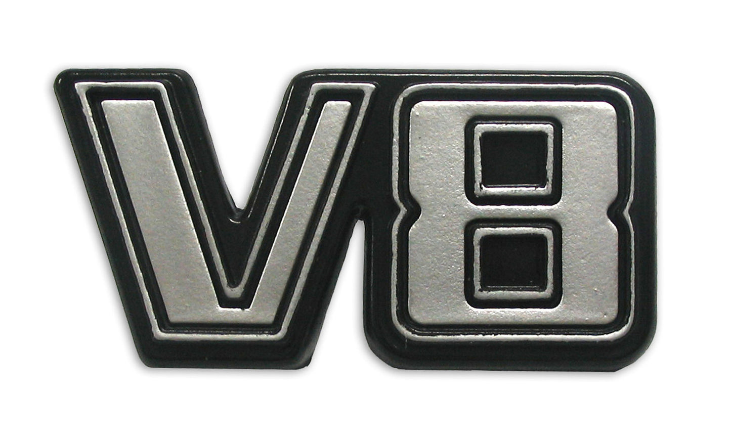 Ford -V8 - Guard / Fender Badge x1 XA XB ZF ZG fender emblem label - B2022