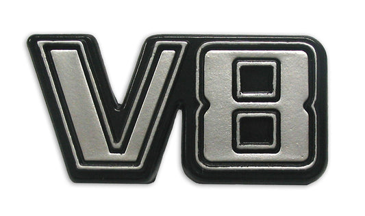 Ford -V8 - Guard / Fender Badge x1 XA XB ZF ZG fender emblem label - B2022