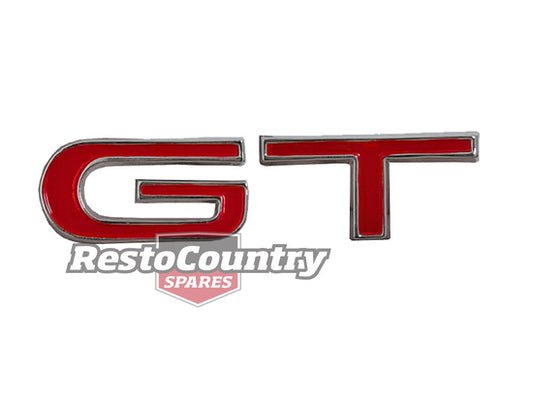 Suit Ford Large Red G T Letters Badge Fit Pillar or Boot or Bonnet x1 XT GT - B2028