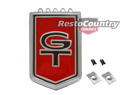 Suit Ford 'GT' Shield Badge Fit Grille or Roof or Boot x1 XR GT emblem - B2037