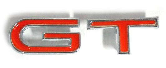 Ford G T Glovebox Letters Badges + Clips Small Orange XT XW GT dash emblem - B2049