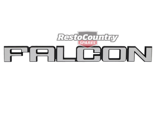 Ford "FALCON" XD XE XF Boot or Tailgate Badge Brushed Chrome Sedan Wagon Ute - B2054