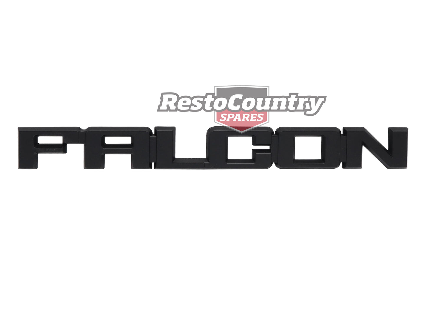 "Ford "FALCON" XD XE XF Boot or Tailgate Badge BLACK Sedan Wagon Ute - B2059"