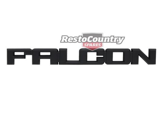 "Ford "FALCON" XD XE XF Boot or Tailgate Badge BLACK Sedan Wagon Ute - B2059"