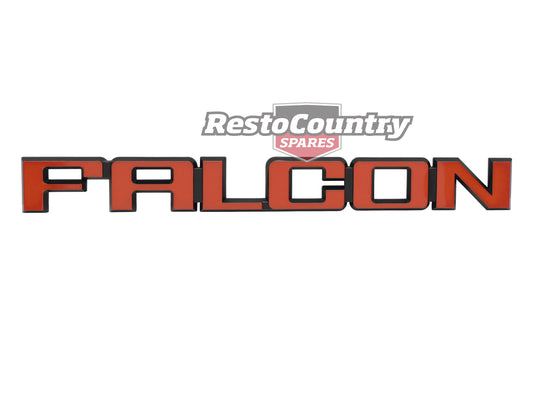 Ford "FALCON" XD XE XF Boot or Tailgate Badge RED Sedan Wagon Ute - B2062