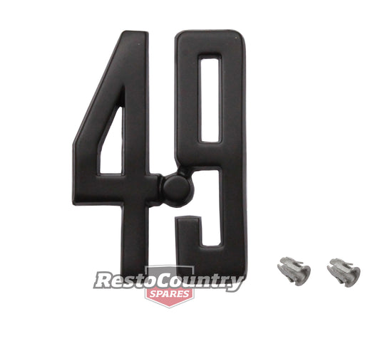 Ford 4.9 Black Fender / Guard Badge x1 XC GS Cobra NEW 302 v8 emblem - B2105