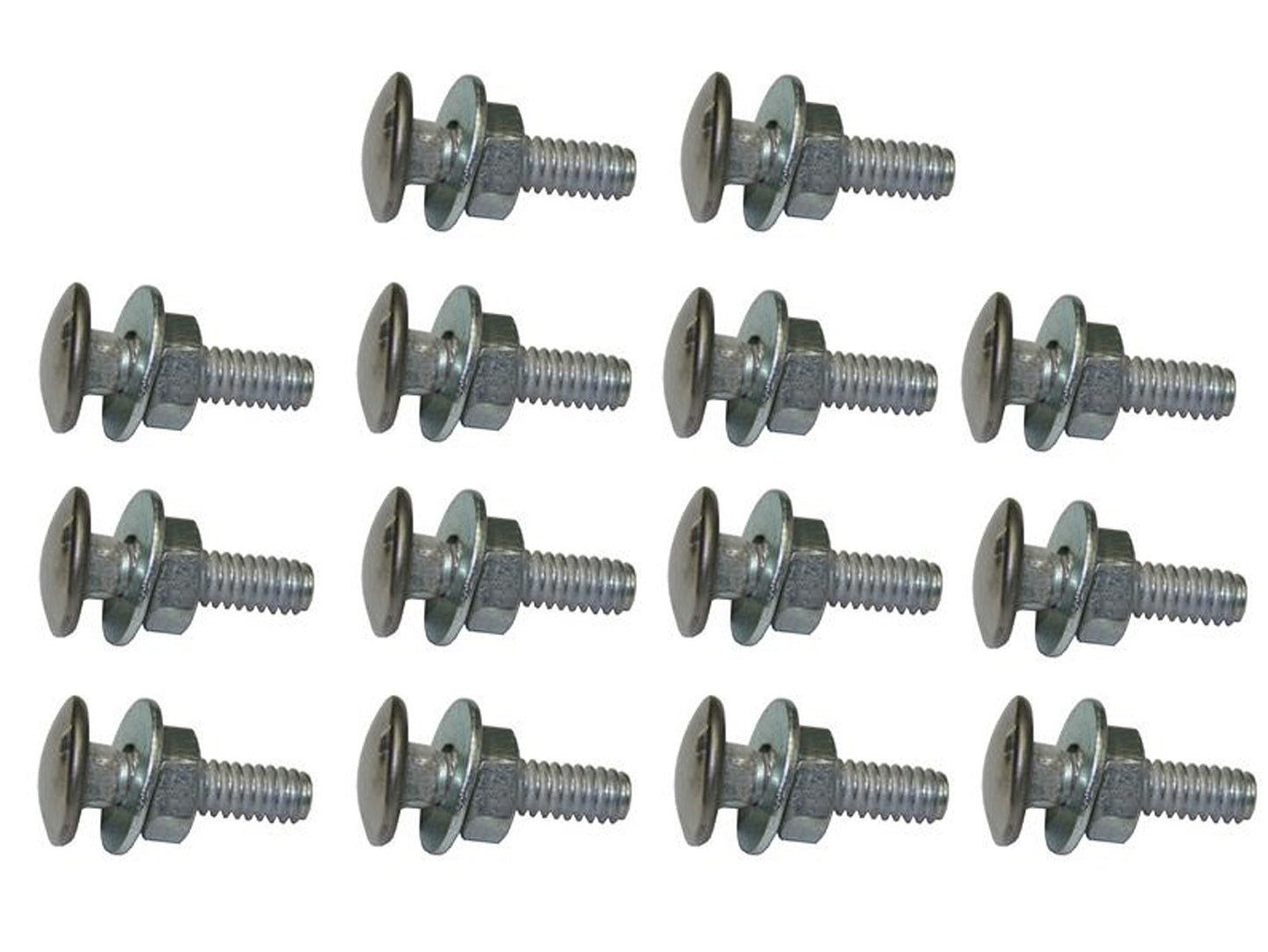 Holden Bumper Bar Bolt Kit x14 HD HR Sedan Wagon FRONT + REAR dome - BB1006