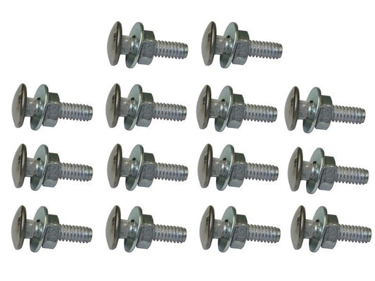 Holden Bumper Bar Bolt Kit x14 HD HR Sedan Wagon FRONT + REAR dome - BB1006