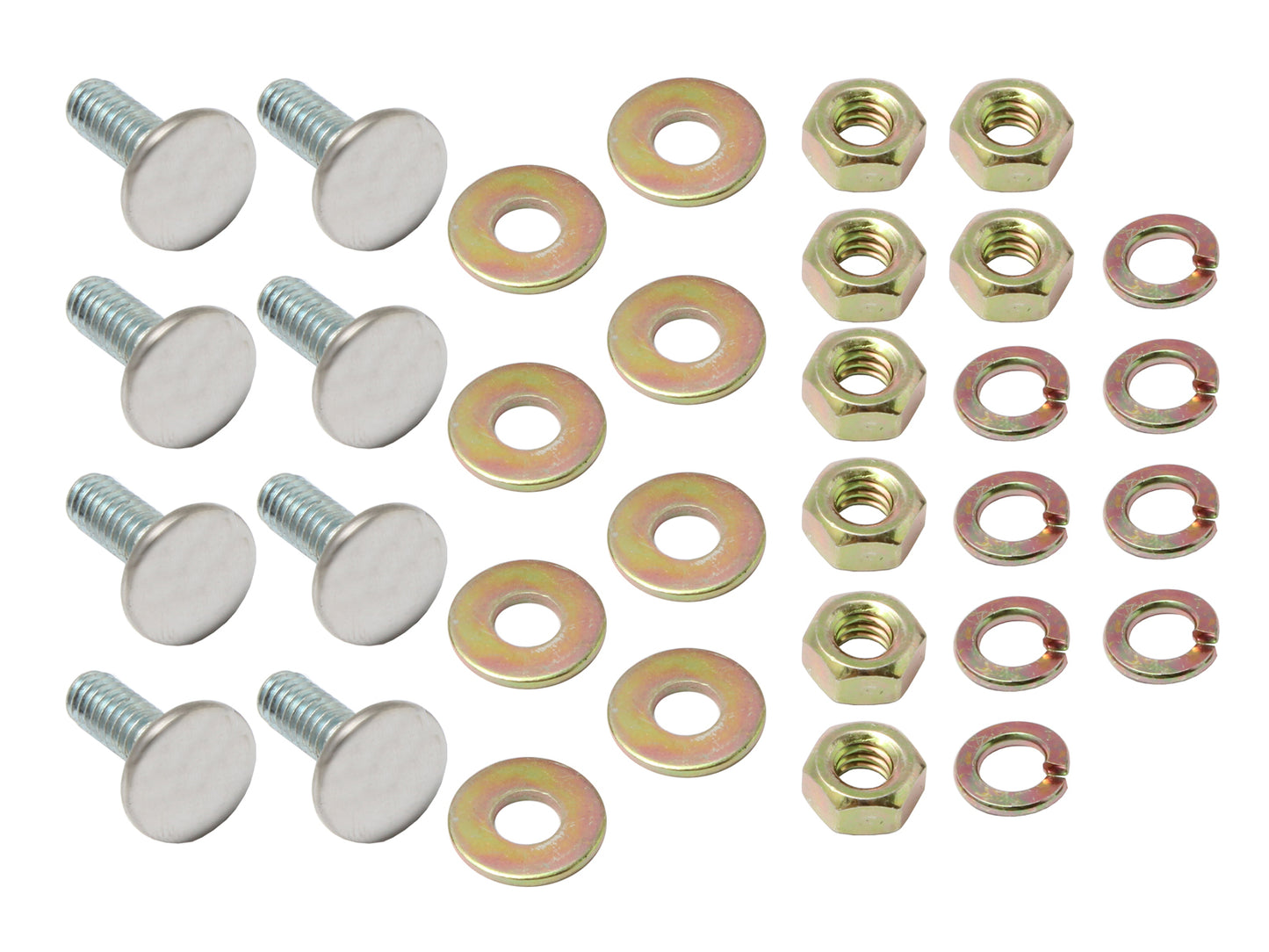 Holden Rear Bumper Bar Bolt Kit x8 HD HR Sedan Wagon nut bolt dome - BB1006F