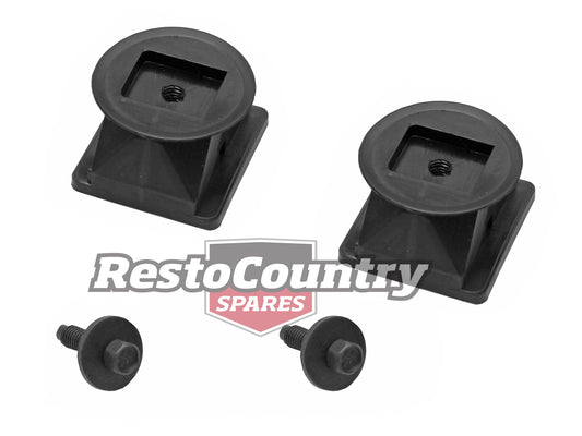 Holden Commodore VL Front Bumper Bar End Facia Slider Retainer Brackets + Bolts - BB1016