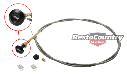 Holden Bonnet Release Cable + Grommet + Stop FE FC hood - BC1001A