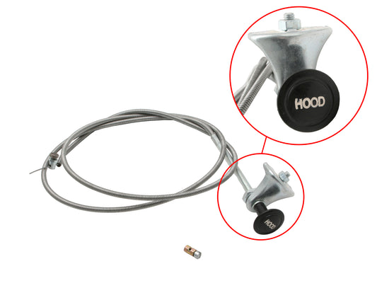 Holden Bonnet Cable + Bracket Kit 48-215 FX FJ hood release line handle - BC1003