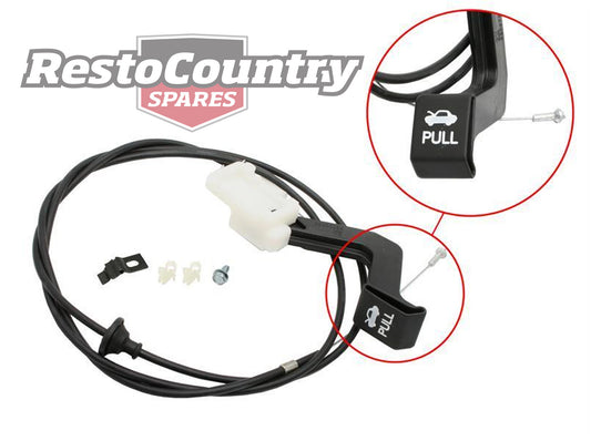 Holden Commodore Bonnet Cable + Fitting Kit VN VP VQ VR VS handle release - BC1010