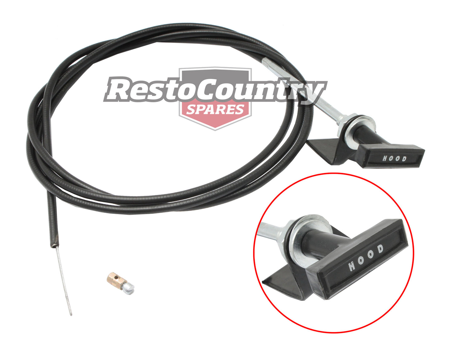 Ford Bonnet Release Cable CONCOURS XR XT XW XY XA XB XC ZA ZB ZC ZD ZF ZG ZH - BC2002
