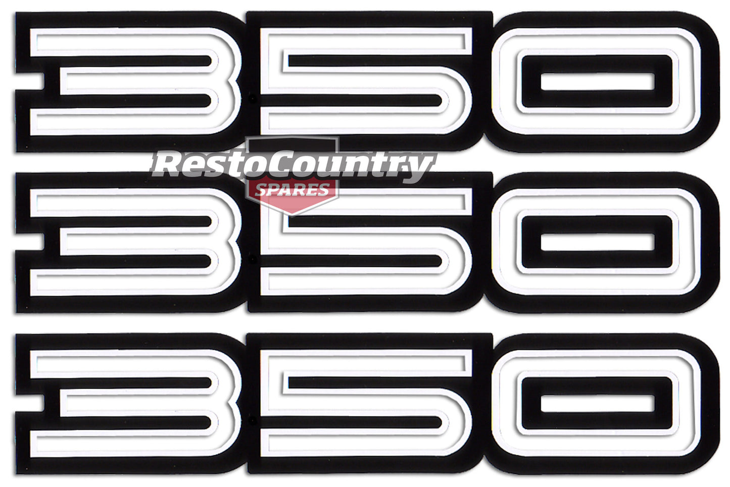Holden HQ 350 GTS Decal Set x3 Guard + Rear Quarter Body sticker 1/4 fender - BD1003