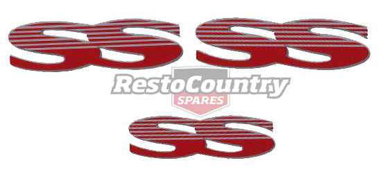 Holden Commodore VR VS - SS - Body Decal x3 Kit Rear Doors / Boot sticker badge - BD1019