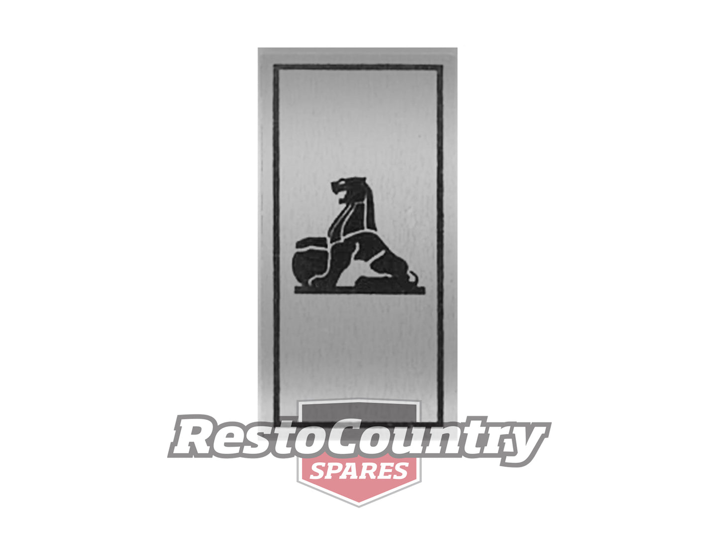 Holden LION Console Insert Badge / Emblem SILVER HT HG GTS Monaro - BD1044