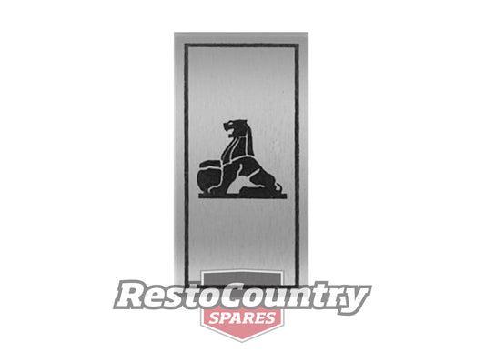 Holden LION Console Insert Badge / Emblem SILVER HT HG GTS Monaro - BD1044