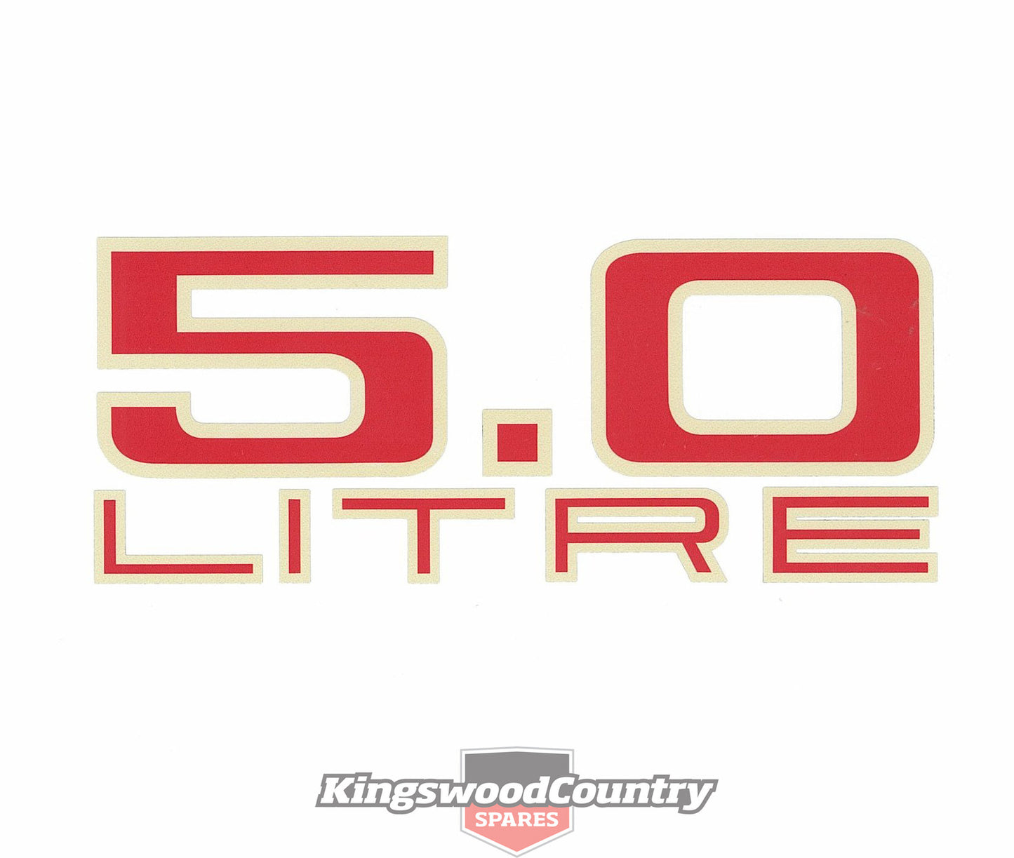 Holden V8 5.0 Litre Engine Air Cleaner Decal  HJ + Torana LH 5ltr 308 sticker - BD1053
