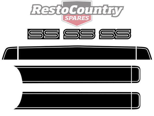 Holden HQ SS Stripe Decal Kit Stripes Bonnet & Boot Complete sticker - BD1200