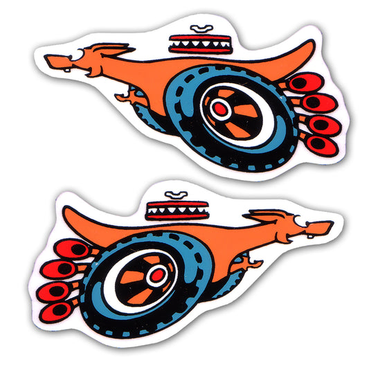 "Ford "Super Roo" Decal x2 Fender / Guard XY GT kangaroo sticker panel - BD2000"