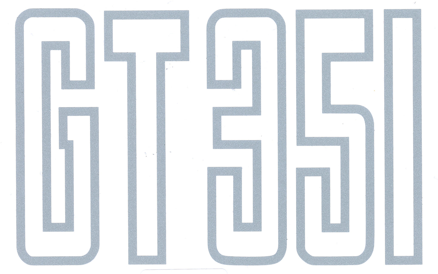 "Ford Silver "GT 351" Fender / Guard Decal x1 XB GT Large sticker panel - BD4386"