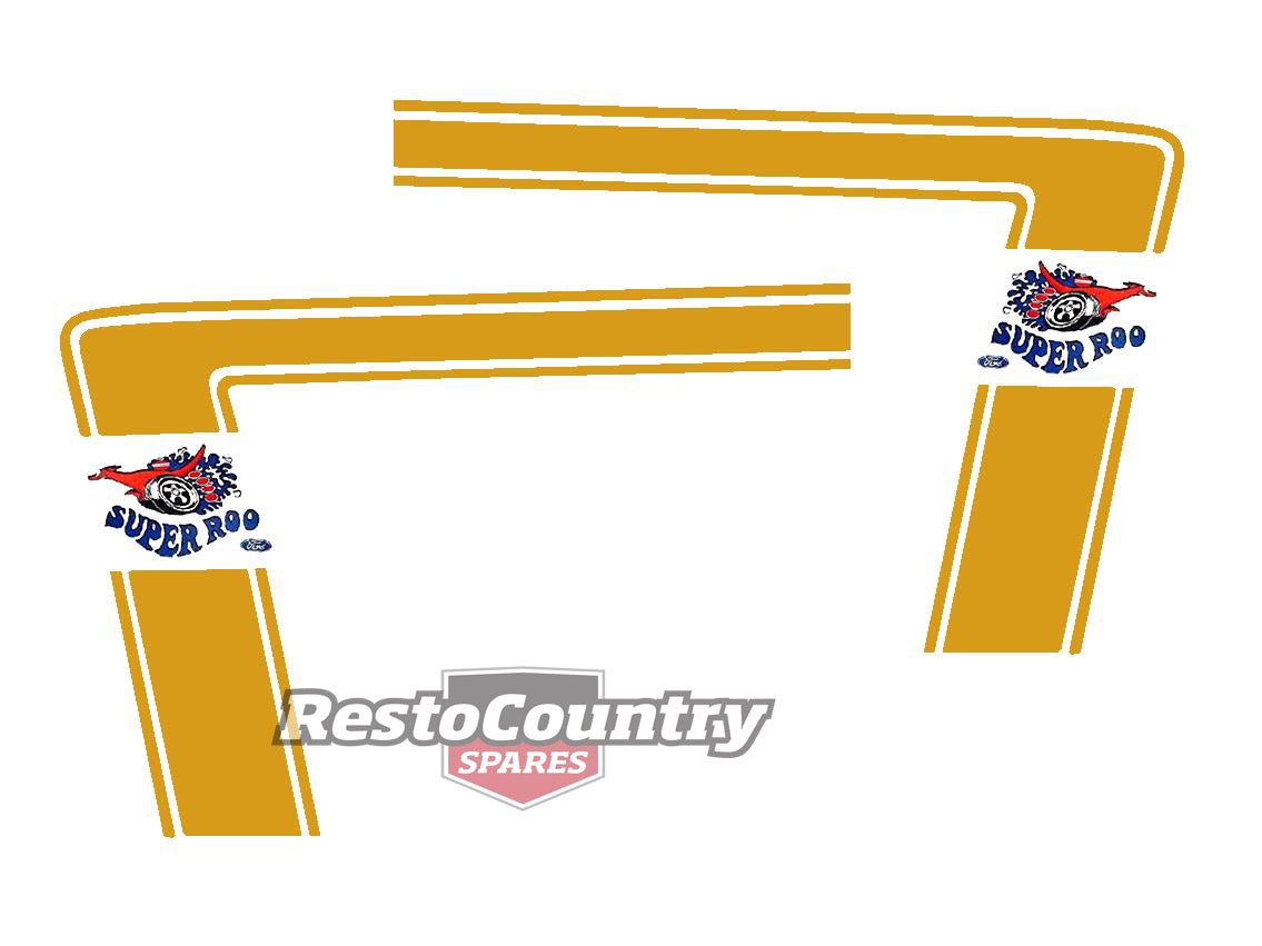 Ford Body Decal Stripe Kit XW Falcon Sedan GT GOLD super roo sticker - BD4413