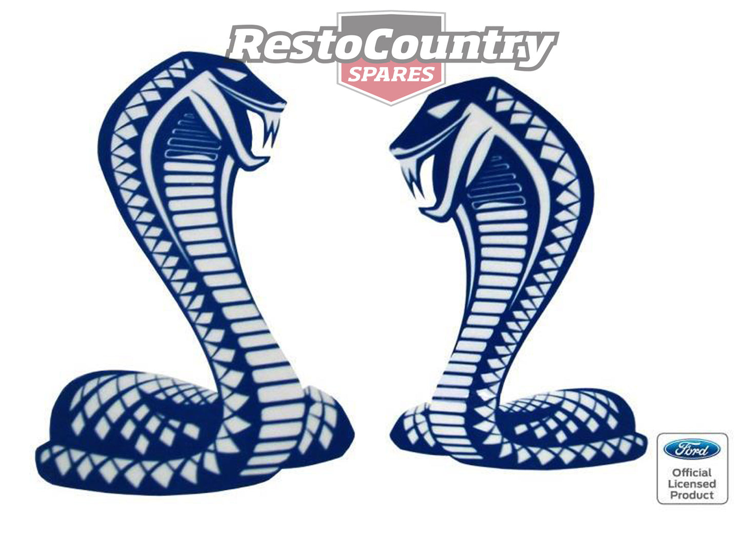 Ford Cobra Decal Pair Left + Right XC Cobra Guard / Fender sticker - BD4578