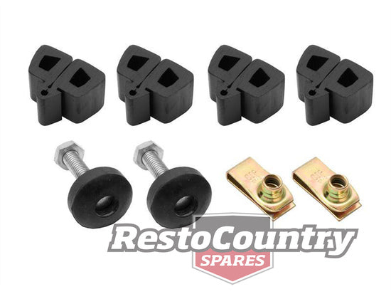 Suit Ford Bonnet Rubber Bump Stop Kit XR XT XW XY Falcon ZA ZB ZC ZD Fairlane - BK2002