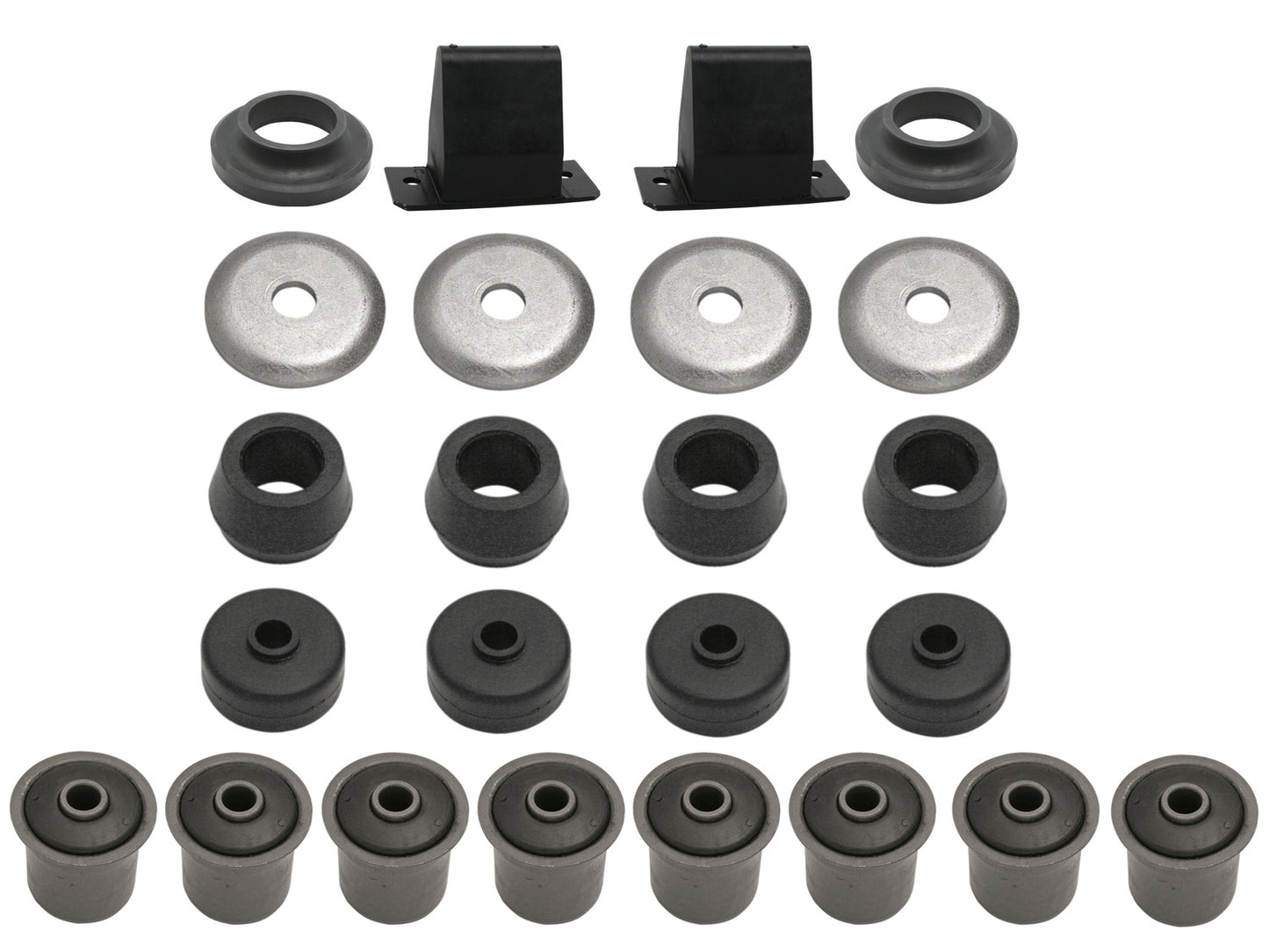 Holden REAR Suspension Rubber Bush Kit 6cyl V8 HQ HJ HX HZ WB 24pcs control arm - BKR1000