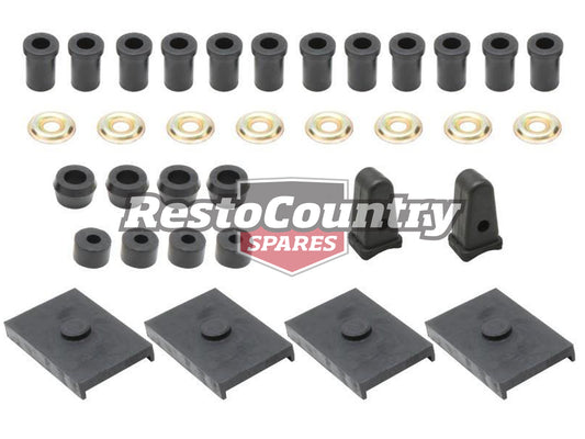 Holden Rear Suspension Rubber Bush Kit Shackle +Pad +Bump FX Business Sedan - BKR1005