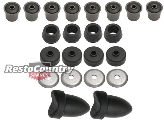 Holden Rear Suspension Rubber Bush Kit Control + Long Bump + Sway LC Torana - BKR1018