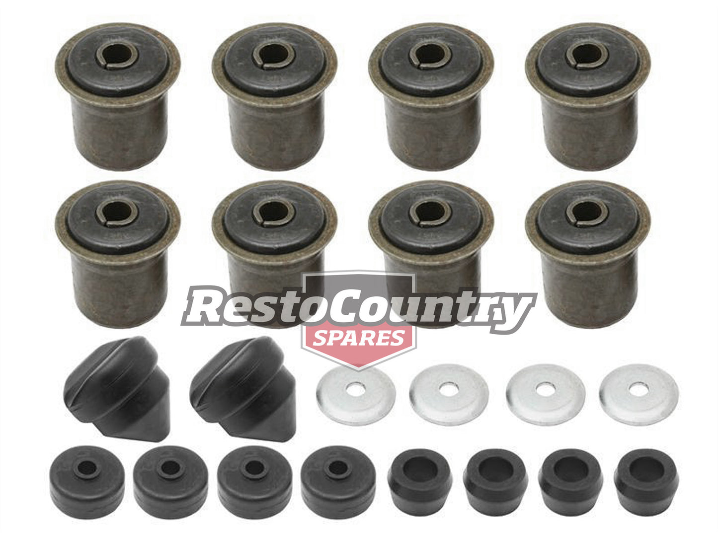 Holden Rear Suspension Rubber Bush Kit Control + Short Bump LC Torana - BKR1021