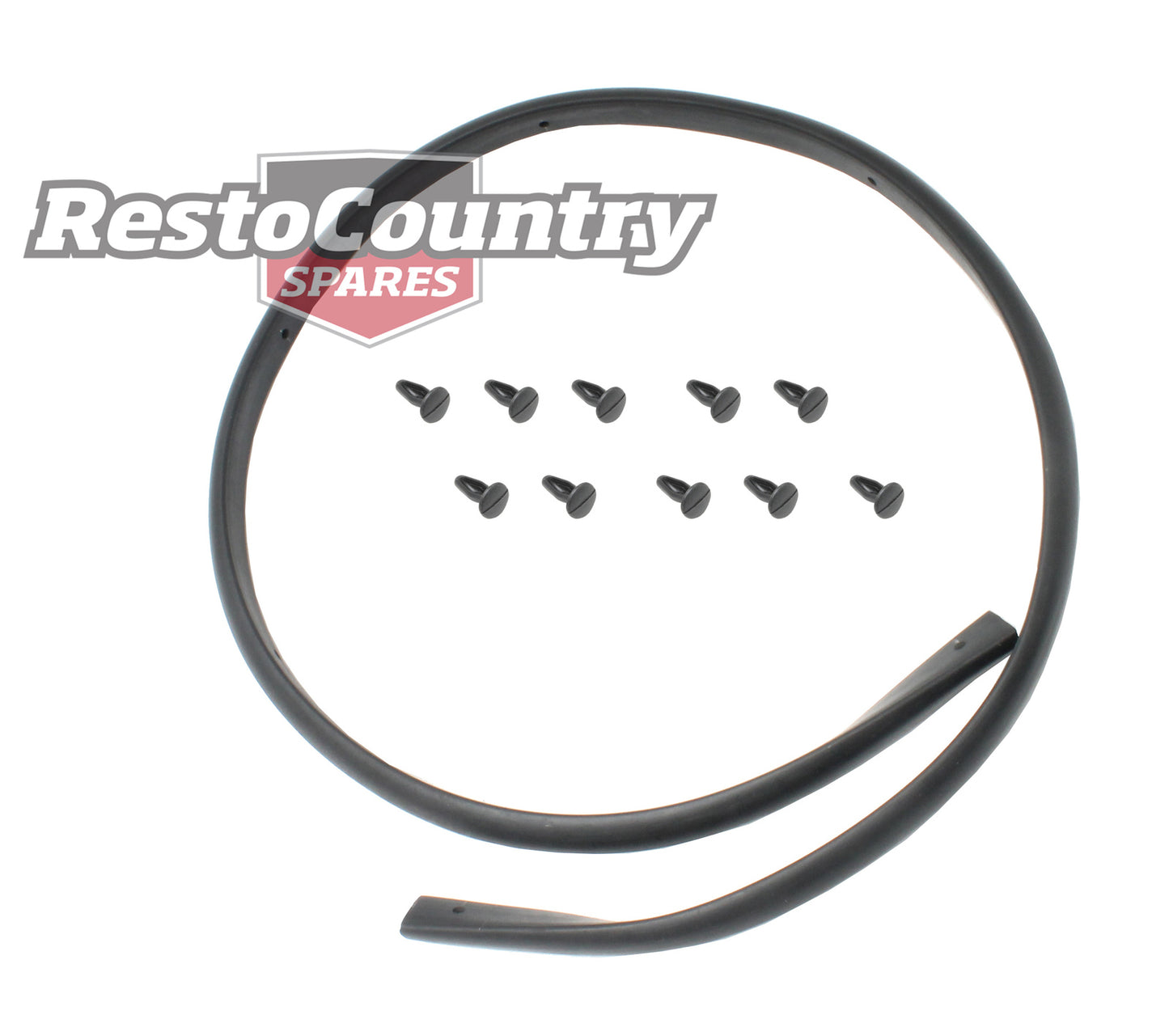 Holden Torana Bonnet Lacing Rubber + Clips LH LX UC firewall strip lace - BL106A