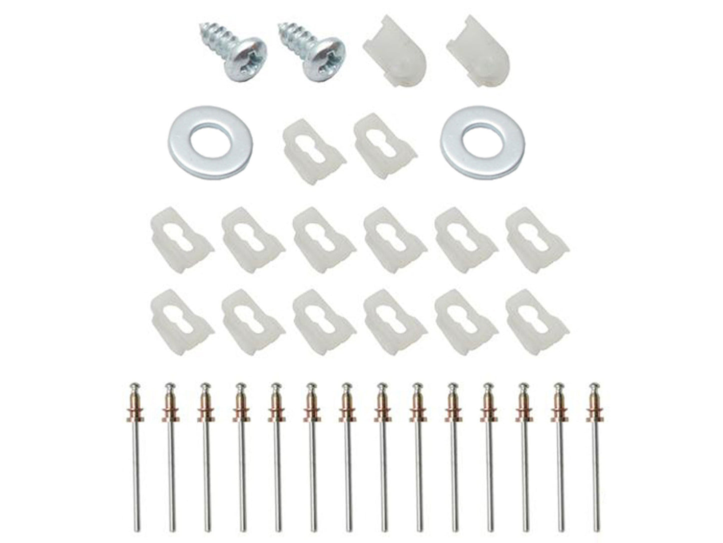 Holden Clips Bonnet Moulding Kit HK HT HG screw rivet chrome trim - BMC1000