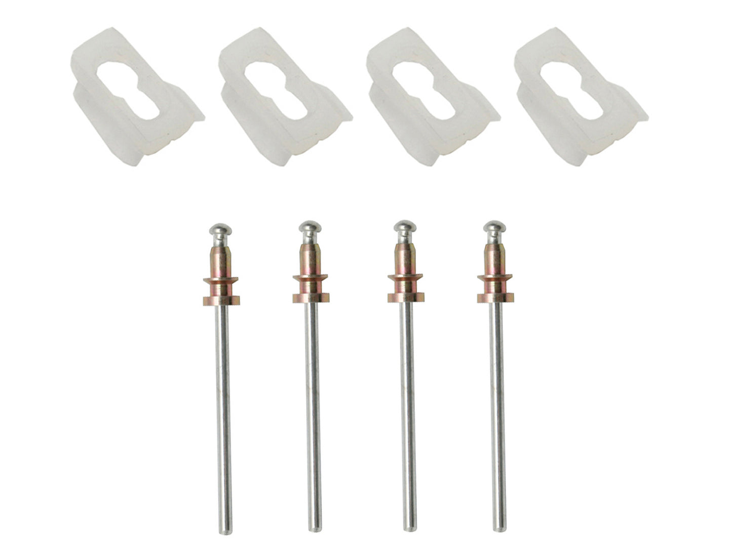 Holden Front Guard Eyebrow Clips + Rivets Kit HK HT HG chrome trim - BMC1001