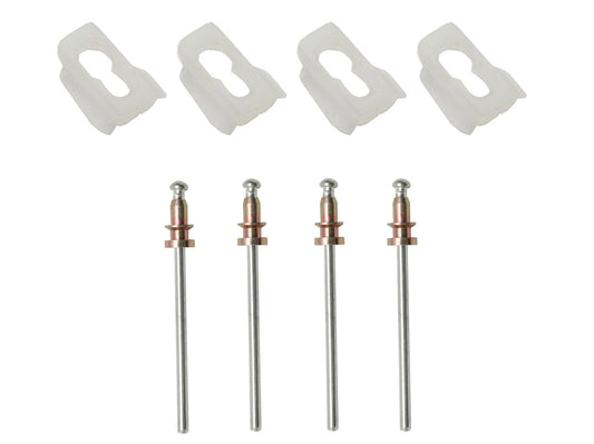 Holden Front Guard Eyebrow Clips + Rivets Kit HK HT HG chrome trim - BMC1001