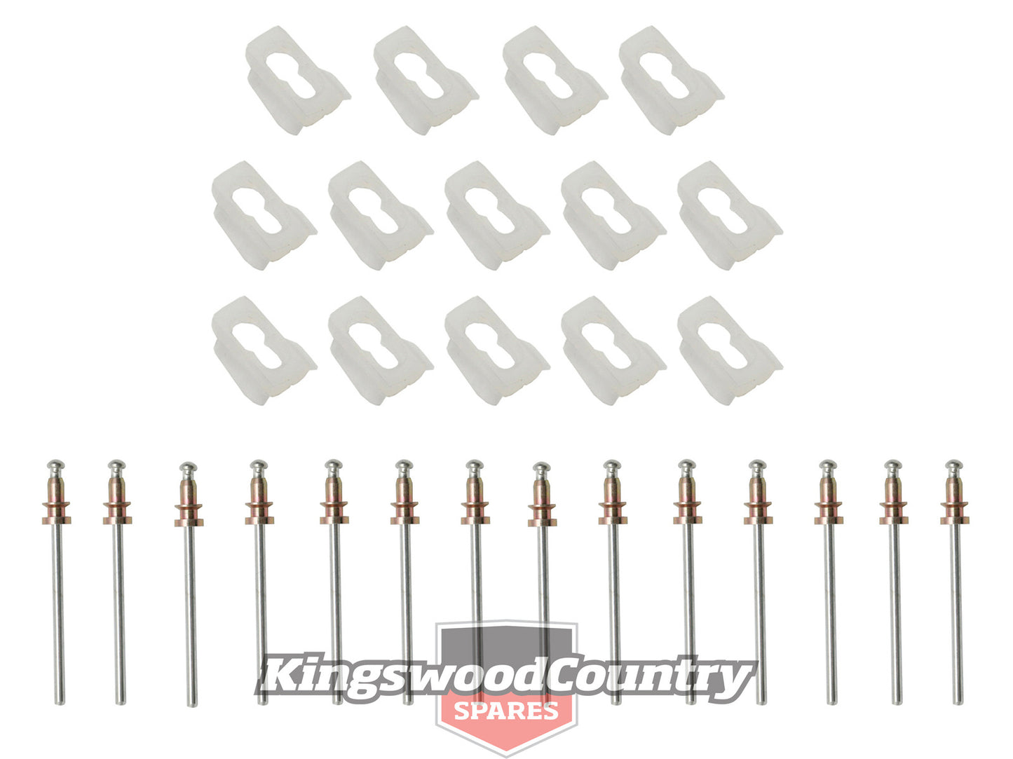 Holden Clips Lower Door Moulding Kit HK HT HG MONARO screw rivet chrome trim - BMC1006
