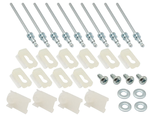 Holden Door Belt Moulding Clips Kit REAR HQ rivet chrome trim mould - BMC1011